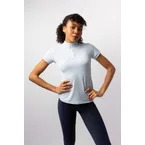 Joie dame treningstrøye med korte ermer Grey dawn blue 38