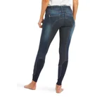 Halo Denim Dame ridebukse med full sete Marine 40 Regular