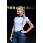 Claudine kortermet poloskjorte, dame White/ Dark Navy 38