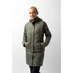 Aurora fôret parkas ridejakke med avtakbar skjorte til dame Beetle Green 40