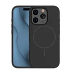 iPhone 15 Silicone Thin Deksel - MagSafe Kompatibel - Svart