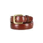 Gianni Conti. Herrebelte i Eksklusivt Italiensk Kalveskinn Brun