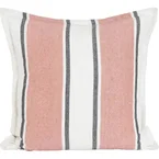 Putetrekk - PET Offwhite med korall - 50x50