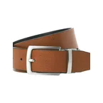 Jacrio reversible leather belt - black cognac