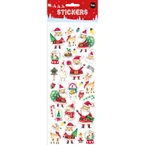 JULEKLISTREMERKER - JULENISSER OG REINSDYR MED GLITTER