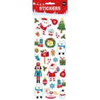 JULEKLISTREMERKER - JULEMOTIVER MED GLITTER