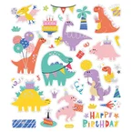 Bursdag dinosaur- Klistremerker