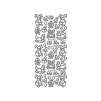 Påske sølv stickers - Klistremerker