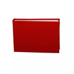 Nyhet! Tekstil minialbum, rød 40 bilder