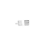 Stud earrings Square Wave silver