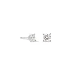 Stud earrings Glam Dot 5 mm silver-crystal
