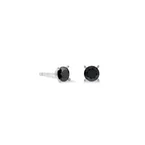 Stud earrings Glam Dot 5 mm silver-black