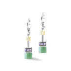 GeoCUBE® Iconic earrings silver-ice pastels