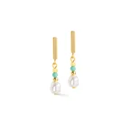Earrings Lagoon Pearl gold-mint