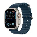 Apple Watch Ultra 2 GPS + Cellular 49mm Natural Titanium Case with Blue Ocean Band