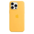 Apple Silikondeksel med MagSafe til iPhone 15 Pro Max - Sunshine