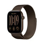 Apple Watch Series 12 GPS 46mm Mørk bronse Aluminium Urkasse med Mørk bronse Milanese Loop - S/M