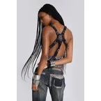 Lythra Hand-Beaded Cowl Top