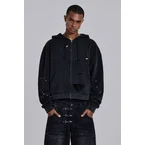 Sun Faded Waffle Lined Zip Hoodie