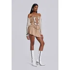 Maia Lace Up Mini Dress