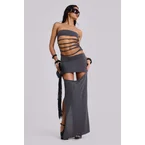 Xuxa Slashed Maxi Dress