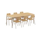 Kirra Dining Table & 6 Kirra Patio Chair