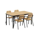 Kirra Dining Table & 4 Kirra Patio Chair