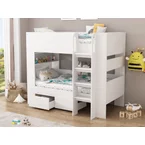 Milo køyeseng 90x200 med skuffer - kan deles i 2 enkeltsenger!