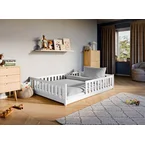 Montessori-seng MATI 140x200 – trygg og stilren barneseng i hvit - INTRODUKSJONSPRIS!