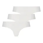 Hunkemöller Invisible lace back 3-Pack brazilian truse, hvit