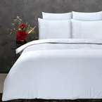 Sengesett Velvet Crossline White