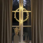 Gullfarget krans - 45 cm