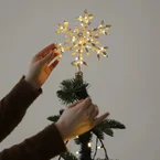 Gina toppstjerne til juletre - Batteridrevet