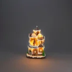 Pepperkakehus med LED – Batteri og USB