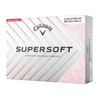 Callaway Supersoft Splatter Golfball Rød