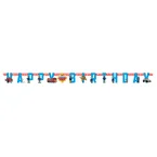 Brannmann Sam banner "Happy Birthday" - 1,9m