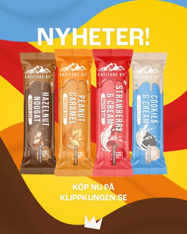 Bevis på kampanje - Klippkungen - Klippkungen nye proteinbarer tilbud