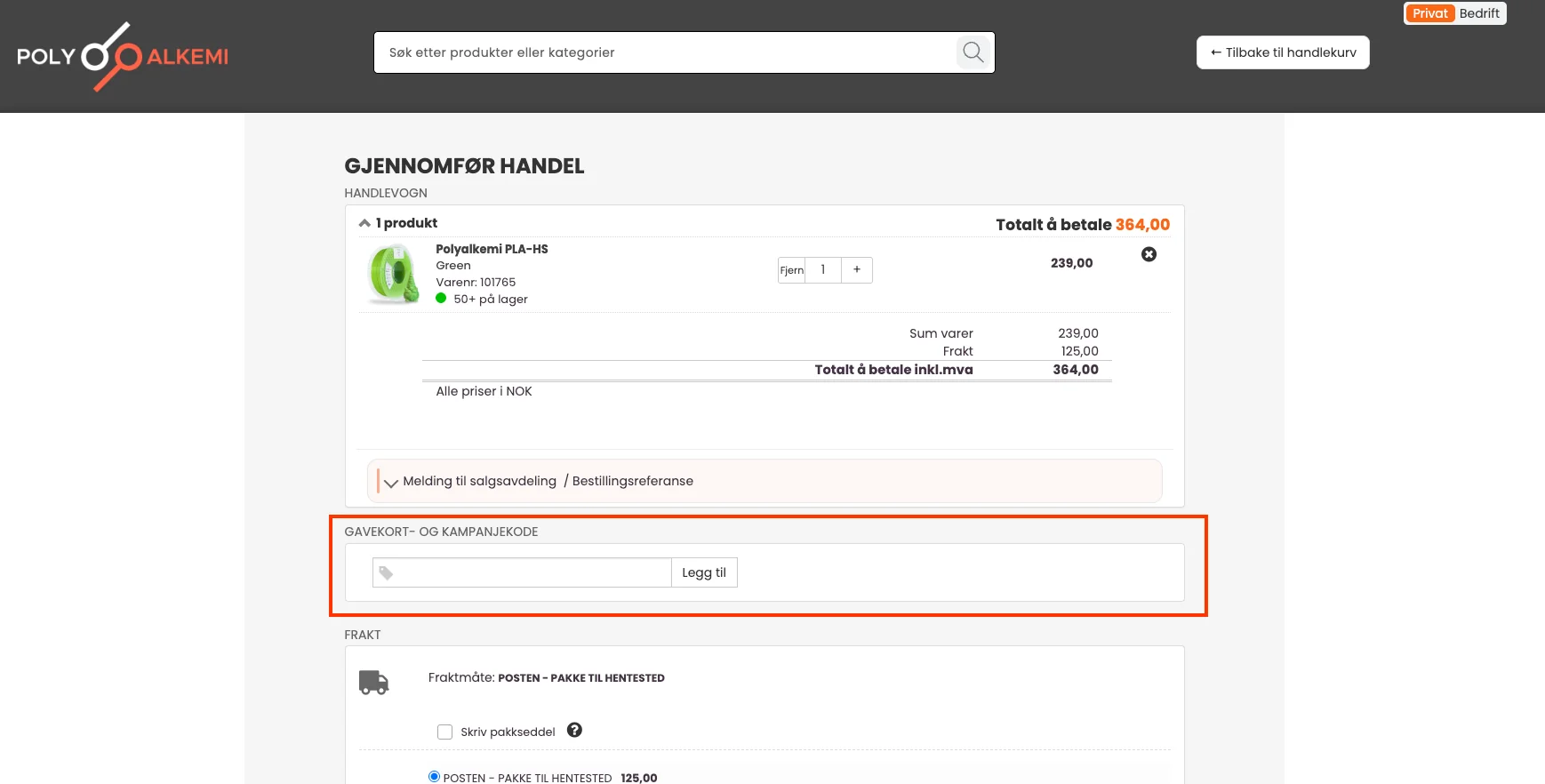 Slik bruker du rabattkoden - Polyalkemi