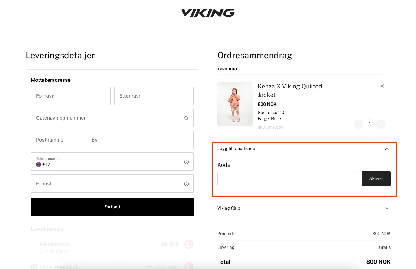 Slik bruker du rabattkoden - Viking Footwear